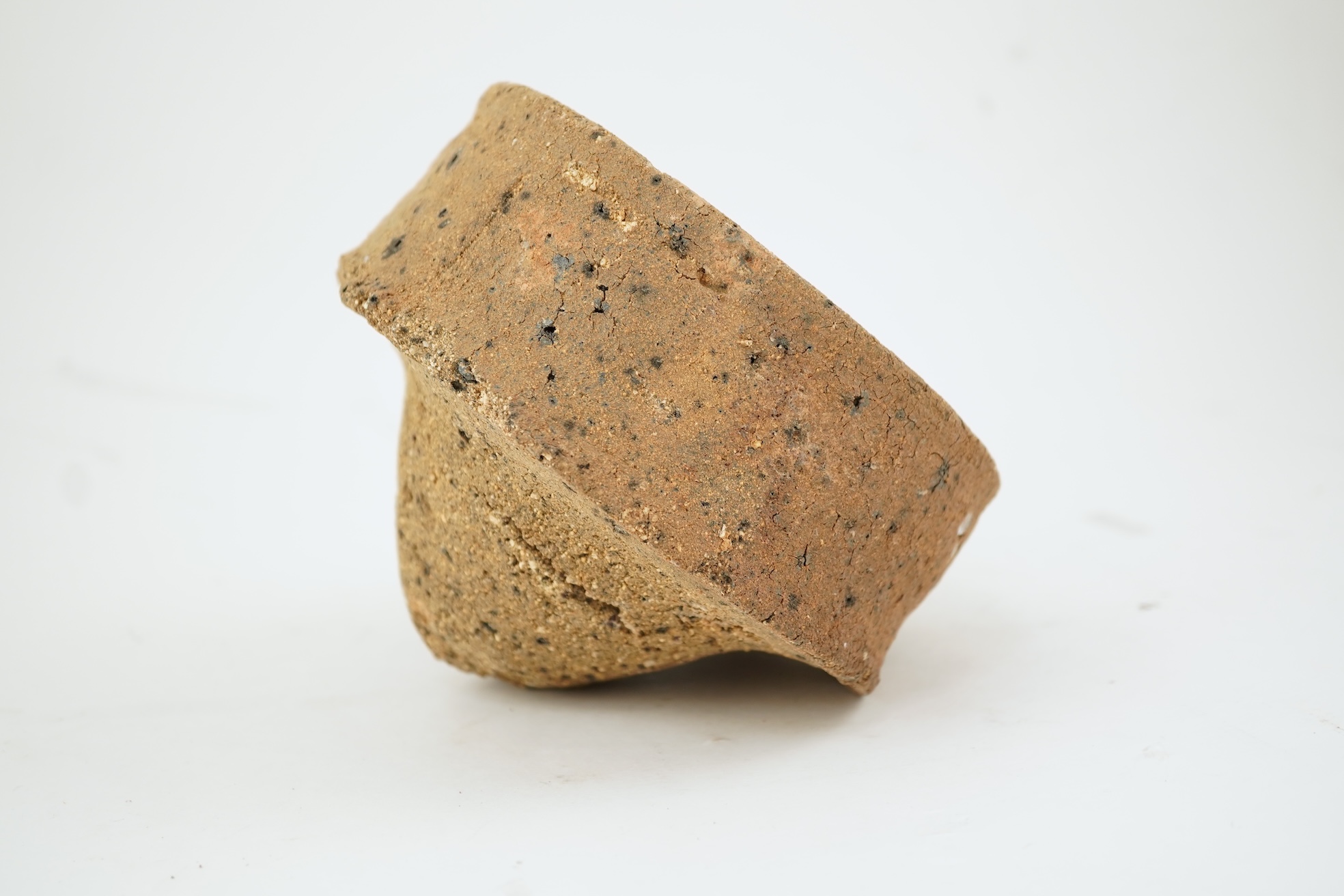 A Chinese Jian ware hare's fur bowl and saggar, Song dynasty